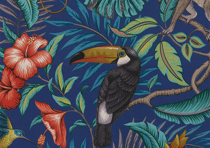 Rain Forest, Marine - Twist&Fit Roman Blind - Image 7